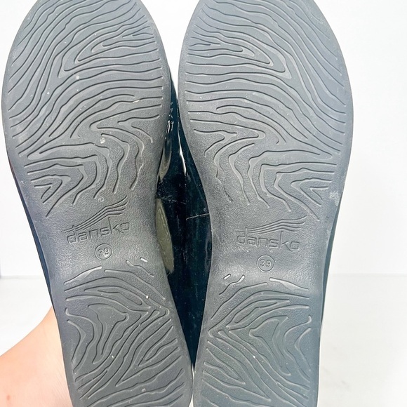 Dansko Black Patent Leather Slide On Mules Size 39 9 Women’s - Picture 6 of 7